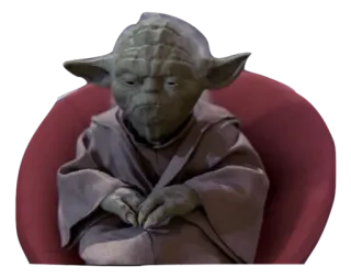 😶 Yoda Star Wars Йода, Звездные войны, Джедай, Мастер, зеленый, Пришелец telegram sticker