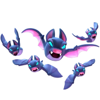 🦇 bat, flying, purple, cartoon, creature telegram sticker