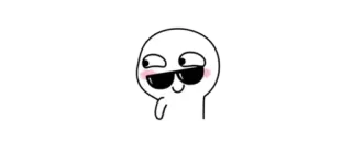 🔰 Cartone animato, Personaggio, Occhiali da sole, Figo, Divertente telegram sticker
