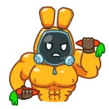 Rad Bunny telegram stickers