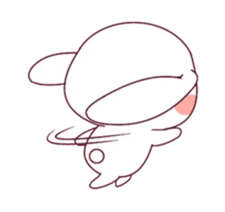 🕸 兔子, 兔兔, 卡通, 可爱, 萌, 动物 telegram sticker