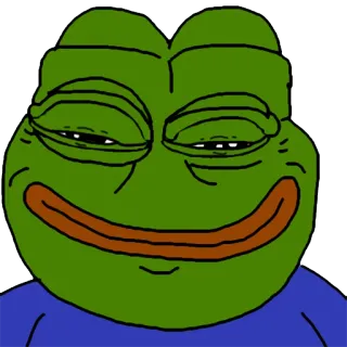 😊 Pepe the Frog Pepe, grenouille, mème, culture web telegram sticker