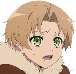 😟 애니메이션, 소년, 충격, 걱정, 불안, 캐릭터, 스티커 telegram sticker