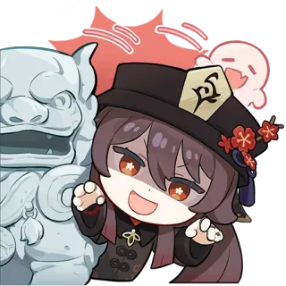 🤗 Hu Tao Genshin Impact genshin impact, hu tao, anime, jogo telegram sticker