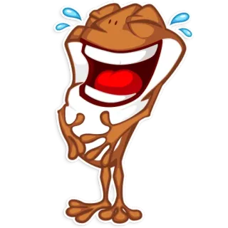 😂 만화, 개구리, 웃음, 행복, 이모티콘, 재미있는 telegram sticker