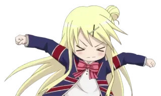 😠 Anime, Personnage, Mignon, Sticker, En colère, Fanart telegram sticker