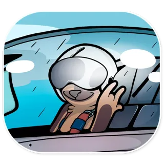 👌 Pilot, Flugzeug, Cartoon, Fliegen, Fluggerät, Luftfahrt telegram sticker