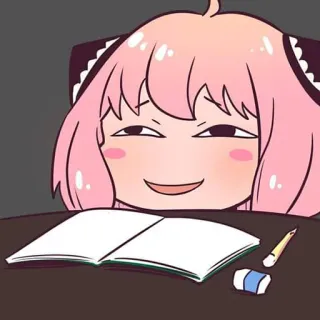😏 Anya Anime, Spy x Family, Anya Forger, Dessin animé, Drôle telegram sticker