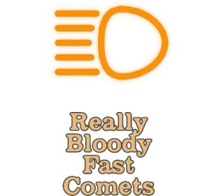 🚗 Really Bloody Fast Comets Kometen, Weltraum, Astronomie, schnell, Sterne telegram sticker