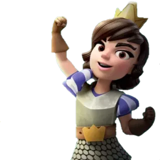 👏 Princess Clash Royale princess, clash royale, girl, video game telegram sticker