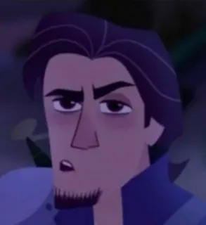 🖇 Flynn Rider Tangled Flynn Rider, Enredados, Disney, Dibujos animados, Animación telegram sticker