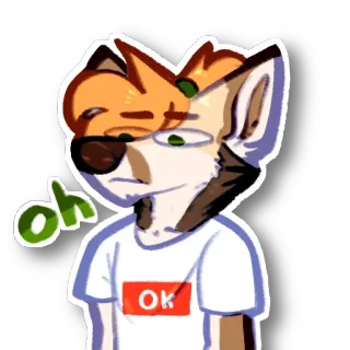 😐 oh
OK Meme, Fuchs, Cartoon, Lustig, Sticker telegram sticker