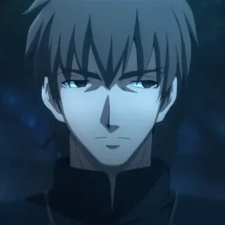 🙁 Kirei Kotomine Fate/stay night Anime, Padre, Sério, Masculino, Personagem whatsapp sticker