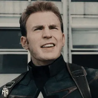 🛡 Captain America Marvel captain america, marvel, superhero, chris evans, avengers, funny face telegram sticker