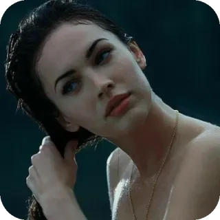 🤲 Megan Fox actress, celebrity, woman, portrait, Megan Fox telegram sticker