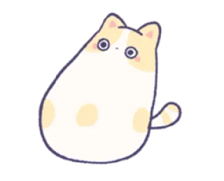 😳 猫, 可爱, 卡哇伊, 动物, 宠物, 贴纸 whatsapp sticker