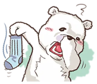 Polar bear telegram stickers