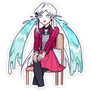 😭 Anime, Meisje, Karakter, Schattig, Kawaii, Manga, Animatie telegram sticker