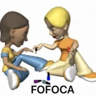 🙊 FOFOCA potins, femmes, manucure, dessin animé, amitié telegram sticker