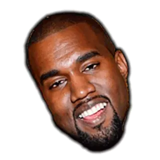 kanye west faces telegram stickers
