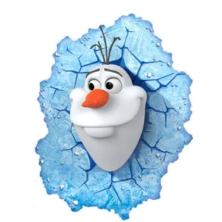 ☃️ Olaf Frozen Olaf, Frozen, snowman, cartoon, Disney, animation whatsapp sticker