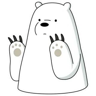 🙃 Ice Bear We Bare Bears Dibujo animado, Oso, Oso polar, We Bare Bears, Animal telegram sticker