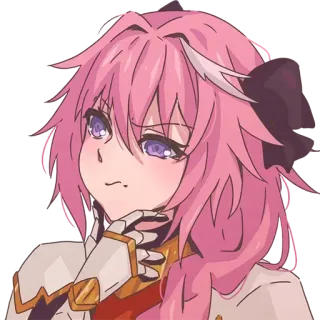 🤔 Astolfo Anime, Roze haar, Schattig, Manga, Personage telegram sticker