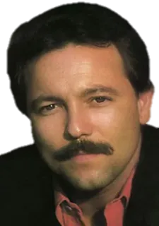🎤 hombre, retrato, bigote, persona telegram sticker