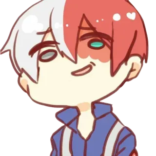 🩸 Shoto Todoroki My Hero Academia Anime, Manga, Shoto Todoroki, My Hero Academia, Cartoni animati telegram sticker