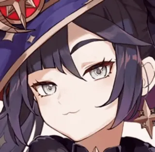 😏 Mona Genshin Impact anime, video game, genshin impact, mona telegram sticker