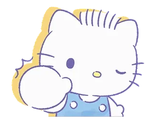 💞 Hello Kitty hello kitty, sanrio, lindo, dibujos animados, kawaii, pegatina whatsapp sticker