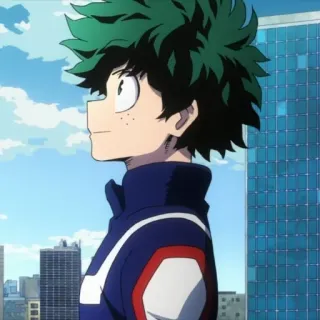 🙂 Izuku Midoriya My Hero Academia Anime, My Hero Academia, Izuku Midoriya, Deku, Charakter, Held whatsapp sticker