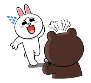 Brown & Cony’s Lovey Dovey Date whatsapp stickers