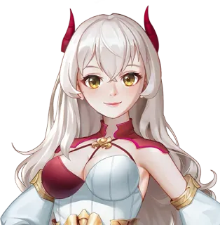 😄 anime, female, character, fantasy, girl, illustration whatsapp sticker