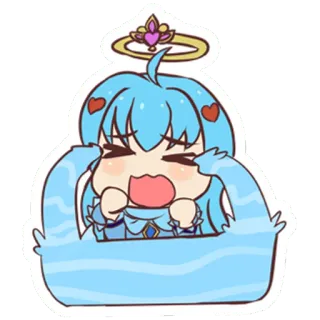 😭 Anime, Chorando, Fofo, Chibi, Kawaii telegram sticker