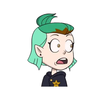 😮 Amity Blight The Owl House การ์ตูน, อนิเมชั่น, สติกเกอร์, อมิตี้ ไบลท์, The Owl House, ดิสนีย์ telegram sticker