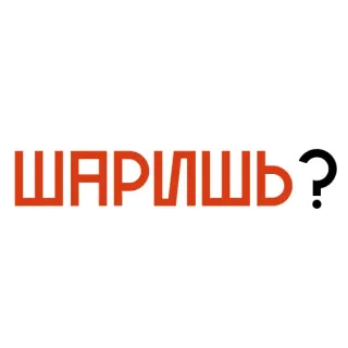 🤓 ШАРИШЬ? whatsapp sticker