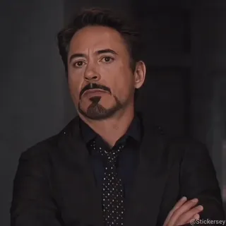 🙄 Tony Stark Iron Man 钢铁侠, 托尼·斯塔克, 小罗伯特·唐尼, 漫威, 复仇者联盟 whatsapp sticker