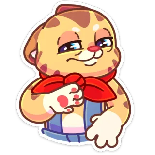 🙅‍♂️ gato, animal, dibujos animados, mascota, lindo, amigable telegram sticker