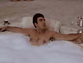 😡 Tony Montana Scarface scarface, tony montana, crimen, drogas, película telegram sticker
