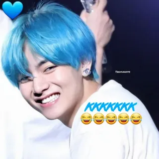 😂 KKKKKK kpop, sonrisa, risa, fan, entretenimiento whatsapp sticker