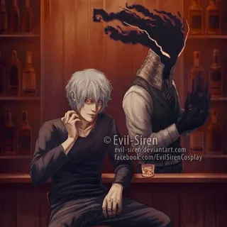 😅 © EVIL-SIREN
evil-siren.deviantart.com
facebook.com/EvilSirenCosplay Anime, Bar, Charakter, Zeichnung, Männlich, Fantasy whatsapp sticker
