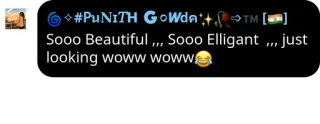 😂 #PUNITH GOWdค+TM []
Sooo Beautiful,,, Sooo Elligant,,, just
looking woww woww telegram sticker