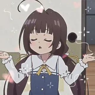 💗 Anime, Chica, Linda, Brillo, Inocente telegram sticker
