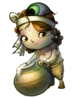 😏 Krishna 印度教, 神祇, 印度, 神, 神话 telegram sticker
