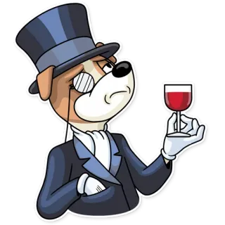 Party Dog whatsapp stickers