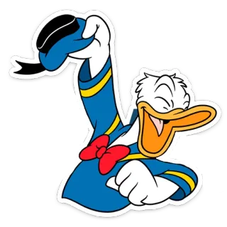 😆 Donald Duck cartone animato, Disney, Donald Duck, papera telegram sticker