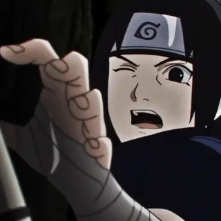 🗡️ Itachi Naruto Аниме, Манга, Ниндзя, Итачи, Наруто, Учиха telegram sticker