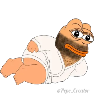 🐸 Pepe, grenouille, dessin animé, mème telegram sticker