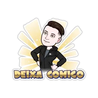 😌 DEIXA COMIGO Bitmoji, Persona, Personaggio, Cartone animato telegram sticker